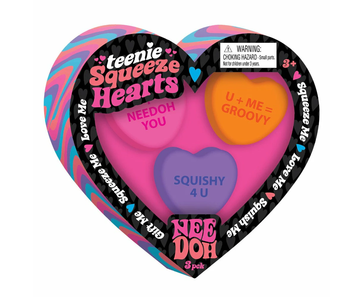 Schylling NeeDoh Teenie Squeeze Hearts Assortment