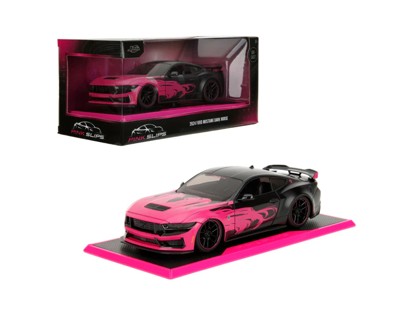 Pink Slips 2024 Ford Mustang Dark Horse 1:24 Scale Diecast Vehicle