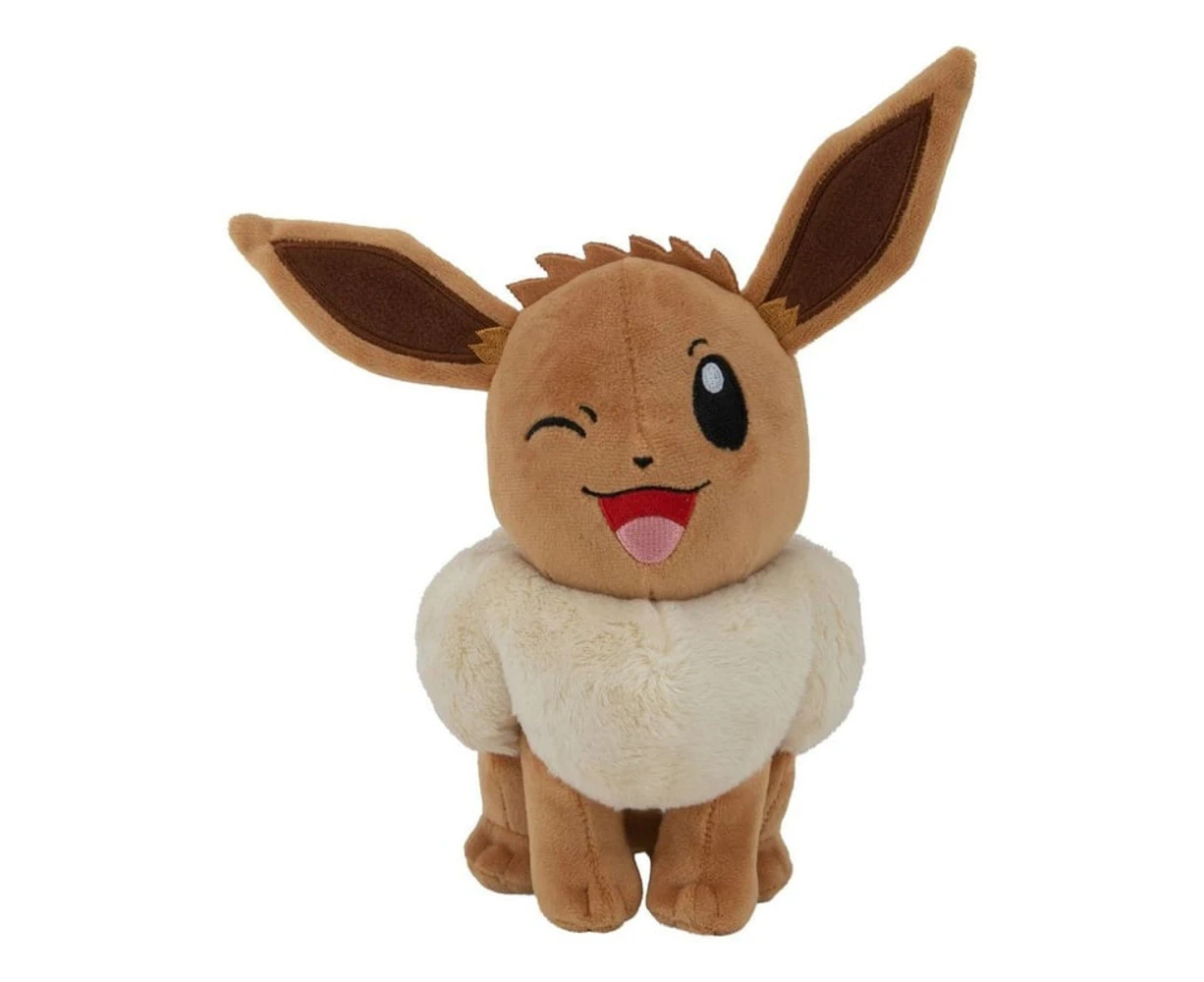 Pokemon 8 inch Eevee Winking Plush