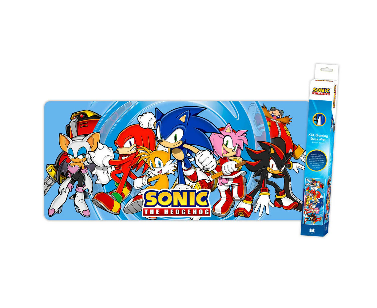 Sonic The Hedgehog Sonic Characters XXL Gaming Desk Mat (90 x 40cm/35.5 x 15.7")