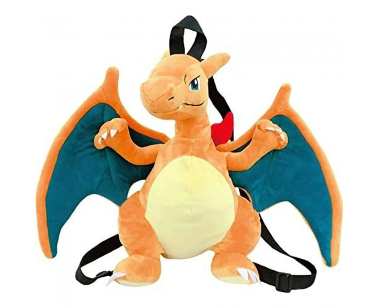 Pokemon Charizard Backpack With Zipper On Back