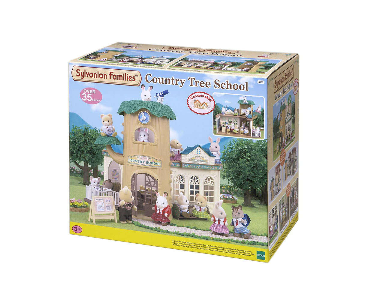 35pc Sylvanian Families Country Tree School Kids Miniature Figure Toy Set 3y+