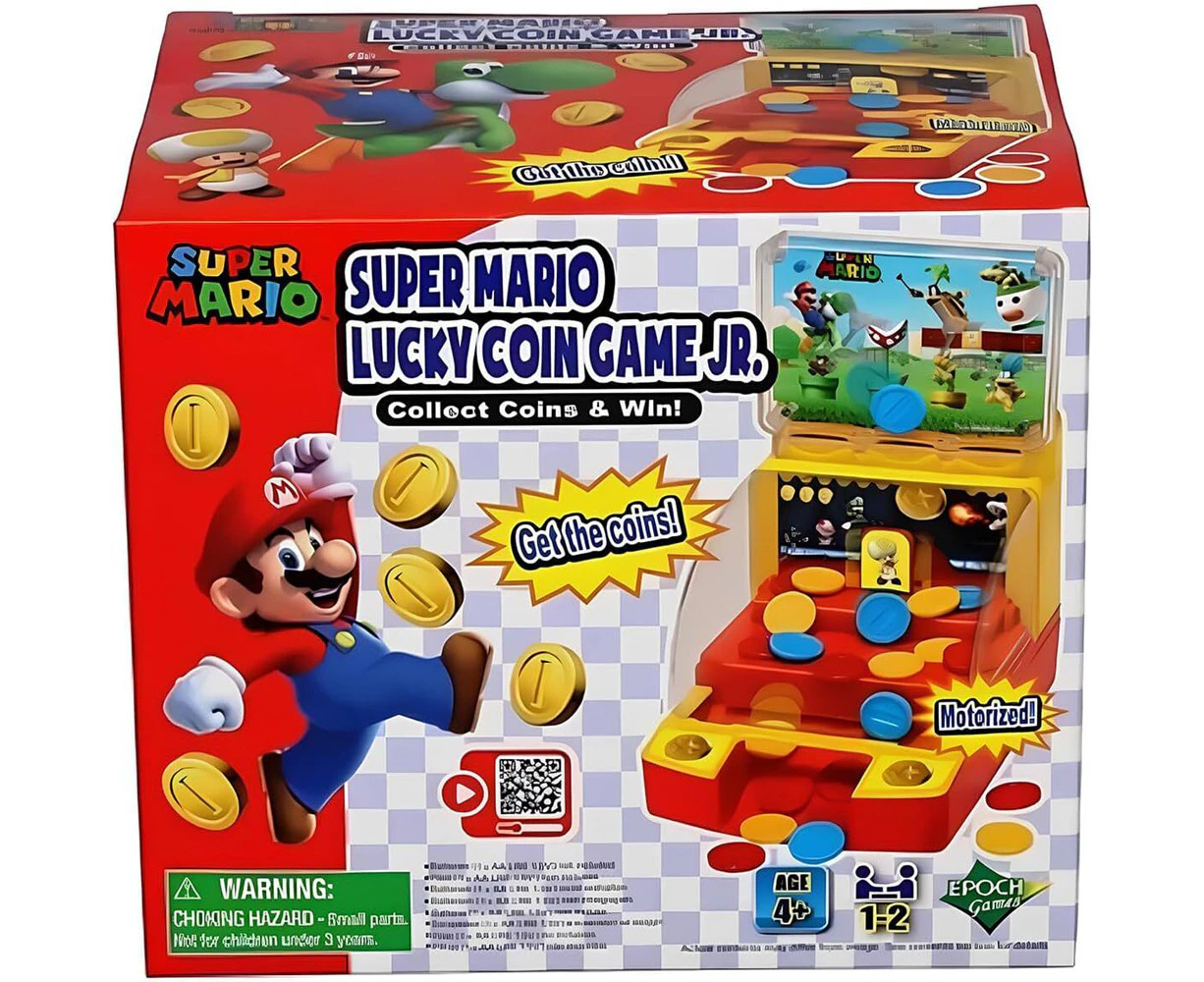 Super Mario Lucky Coin Game Jr. Kids/Childrens Interactive Toy Playset 3+