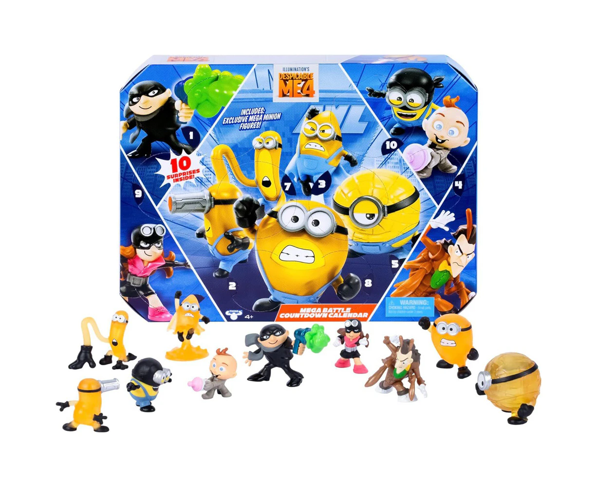 Despicable Me 4 Countdown Calendar Kids/Childrens Figurines Play Toy 4y+