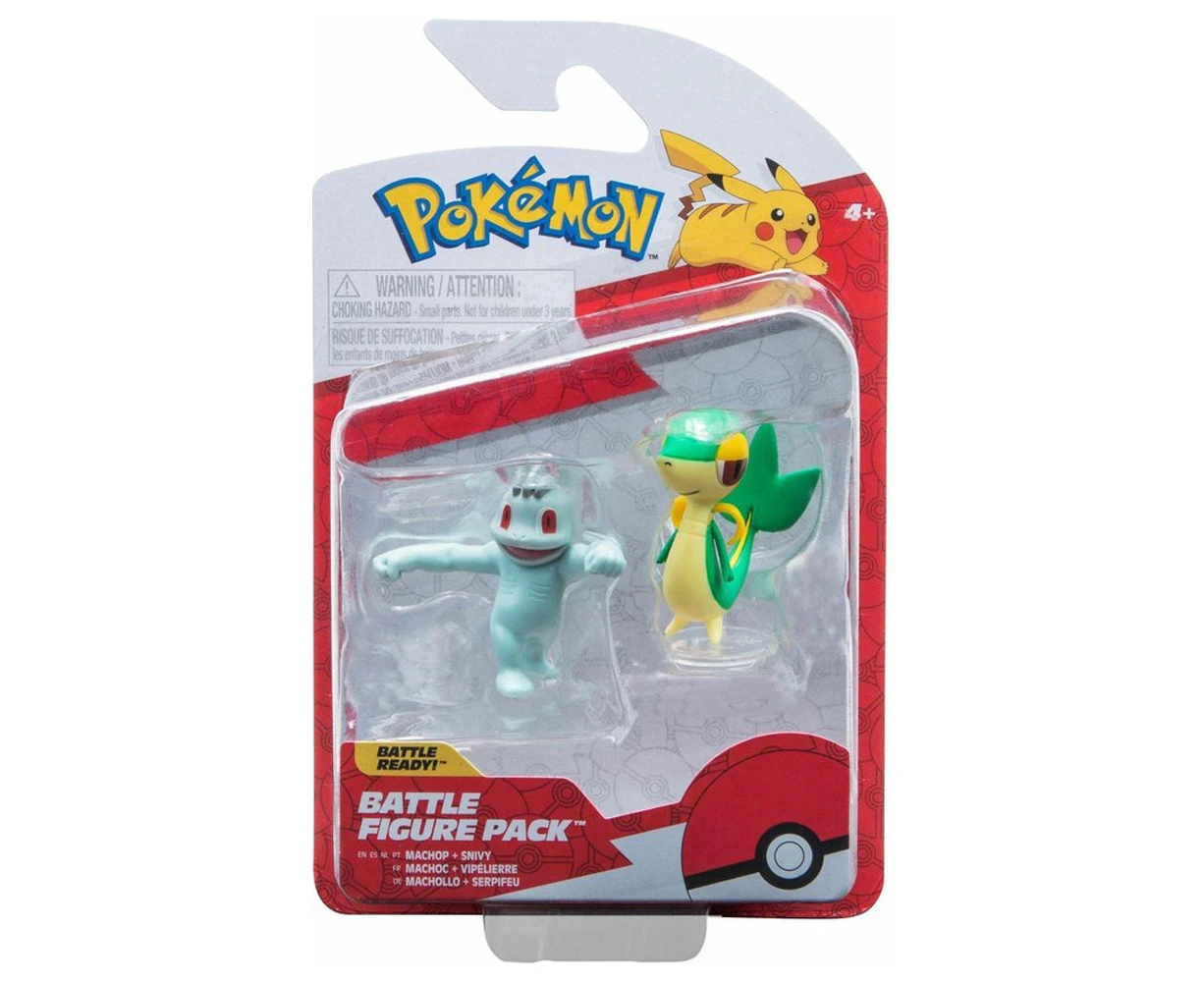 Pokemon Battle Figure Pack Machop and Snivy