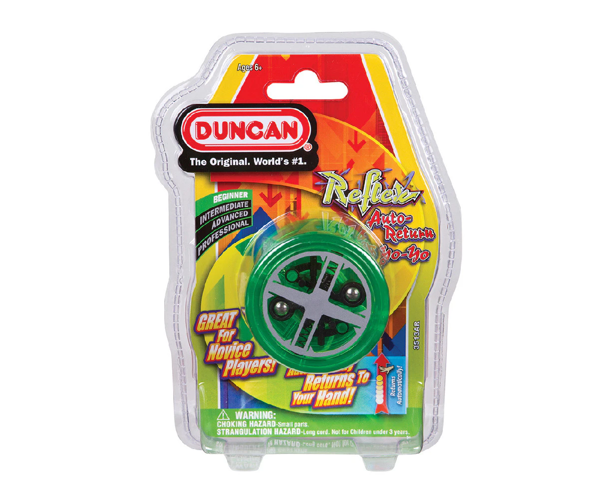 Duncan Yo Yo Beginner Reflex Auto Return Kids Classic Round Toy 6y+ Assorted