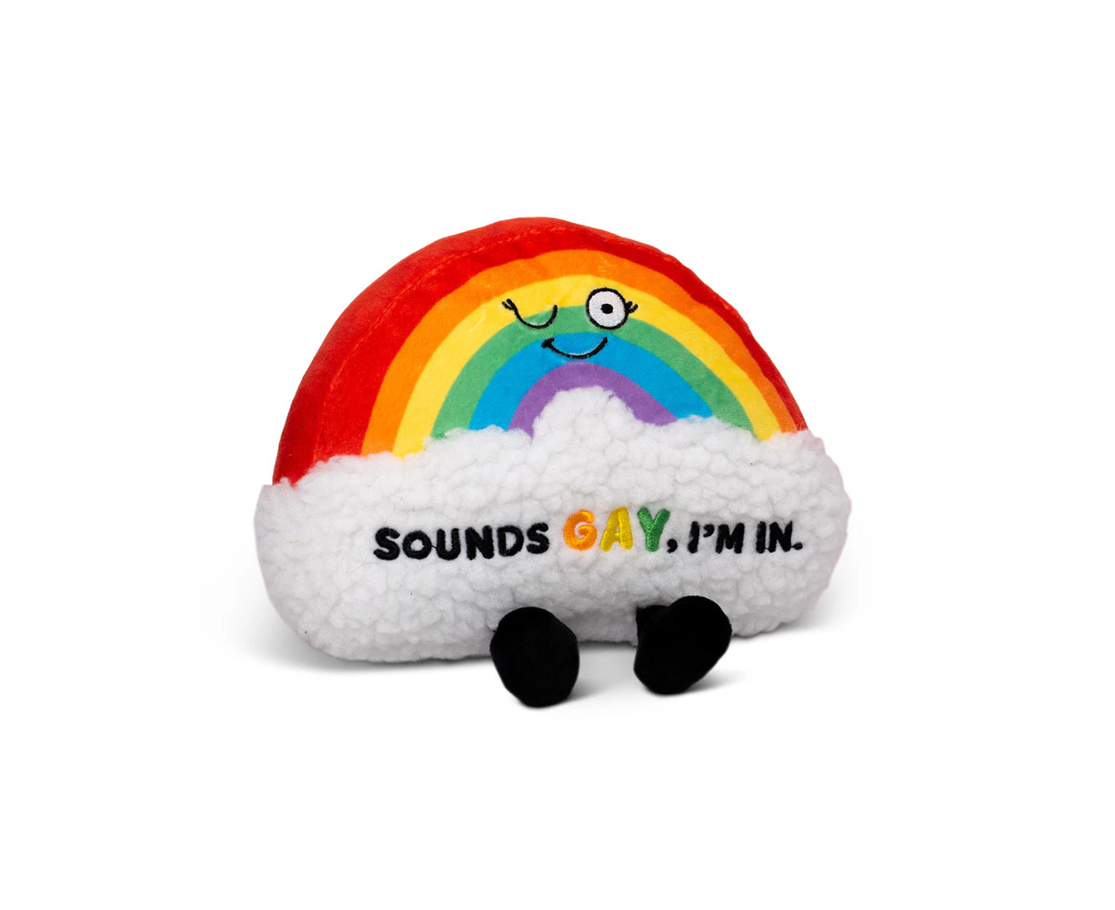 Punchkins Sounds Gay Rainbow Plush Plush Stuffed Soft Sleep Cuddle Play Toy 17cm