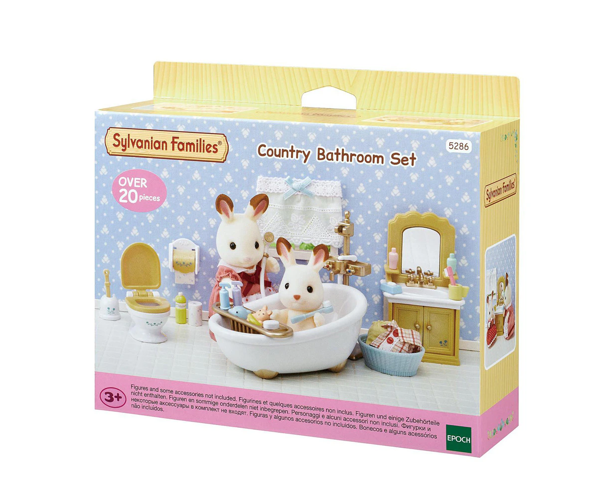 20pc Sylvanian Families Country Bathroom Playset Kids Dollhouse/Miniature Toy 3+