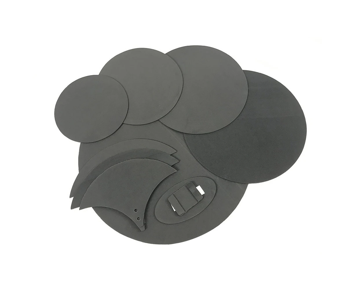 8-Piece Drum Set Silencer Practice Mute Pads Mutes for 5 Drums & 3 Cymbals