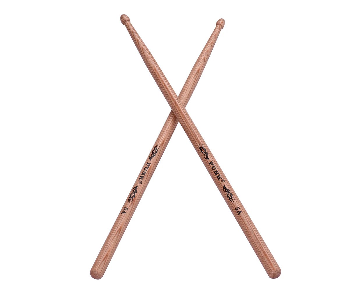 One Pair of 5A Wooden Drumsticks Drum Sticks Hickory Wood Drum Set Accessories