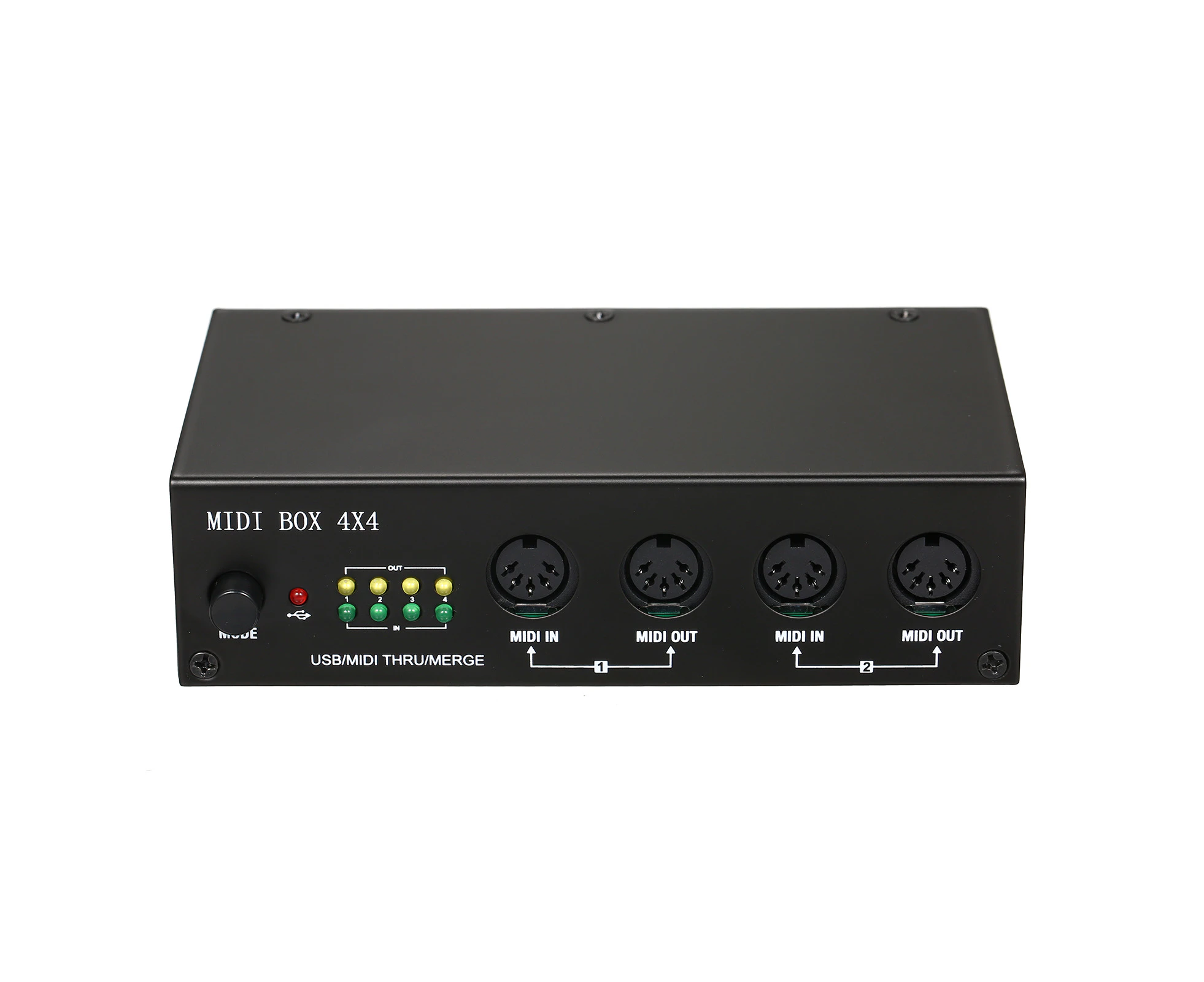 UM4X4 USB MIDI Interface 4 IN /4 Out 64 MIDI Channels 4i/4o + Merge 2i4o MIDI Box 4X4