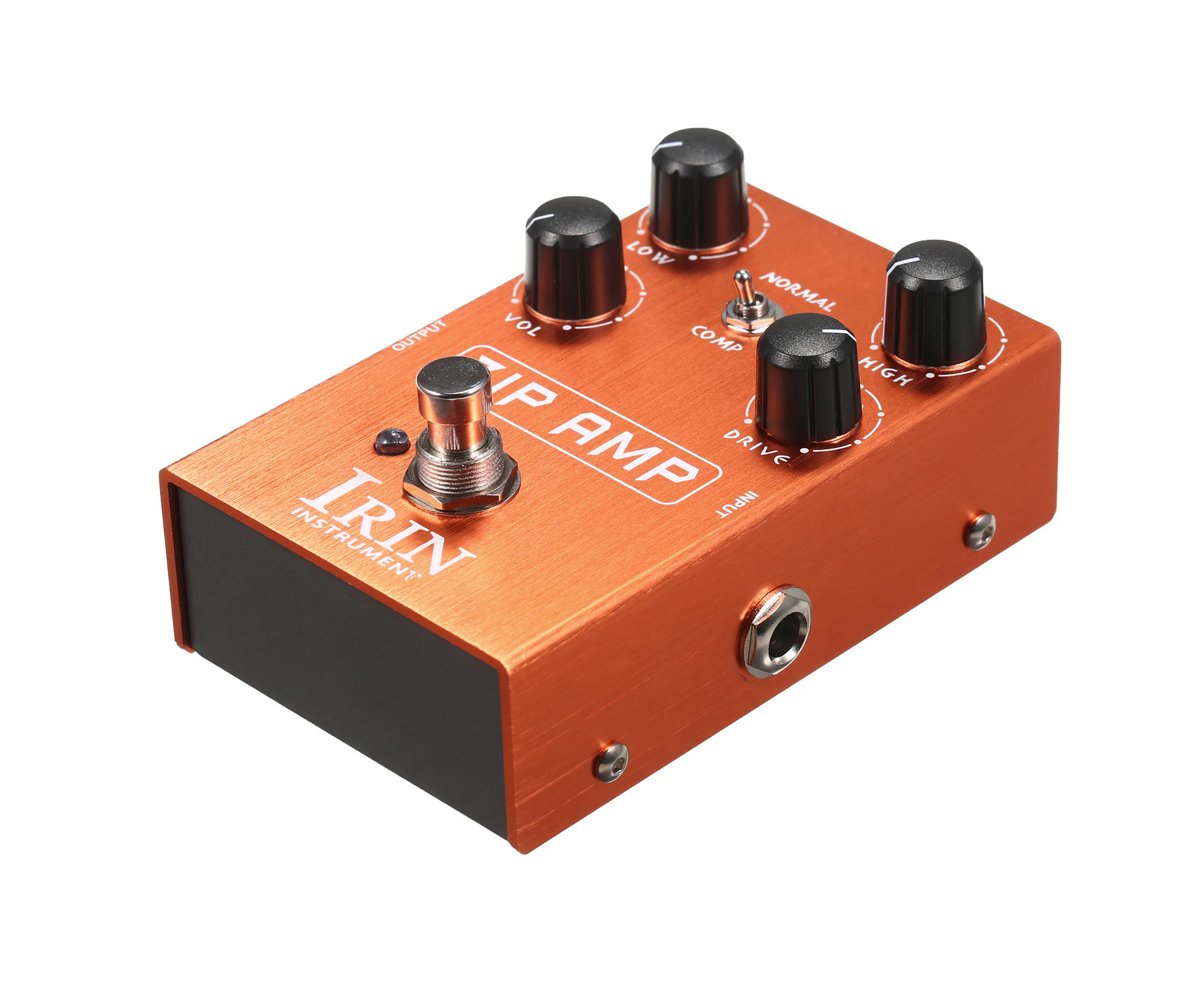 IRIN Overdrive Guitar Effect Pedal with Normal/Compression Modes Toggle Switch Low/High/Volume/Drive 4 Control Knobs for Electric Guitar - ZIP AMP