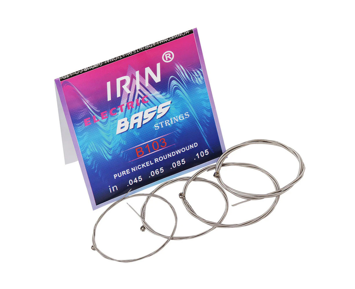 IRIN 4-string Electric Bass Guitar String Set Nickel Round Wound High-carbon Steel Core(1.14-2.67)