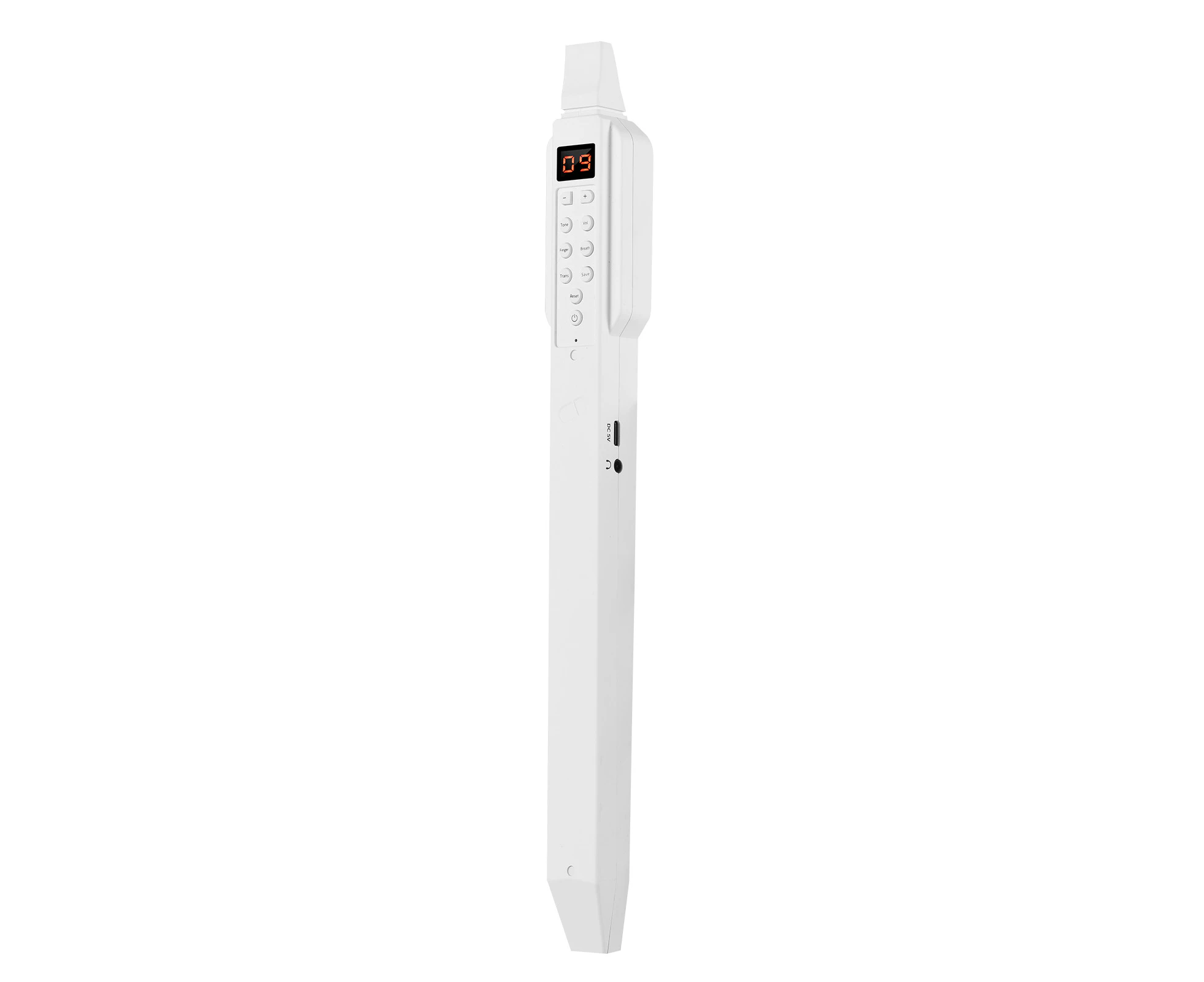 BT Digital Electronic Wind Instrument Rechargeable Supports 10 Tones Adjustable Breath Sensitivity External Headphone or Speaker APP Connection