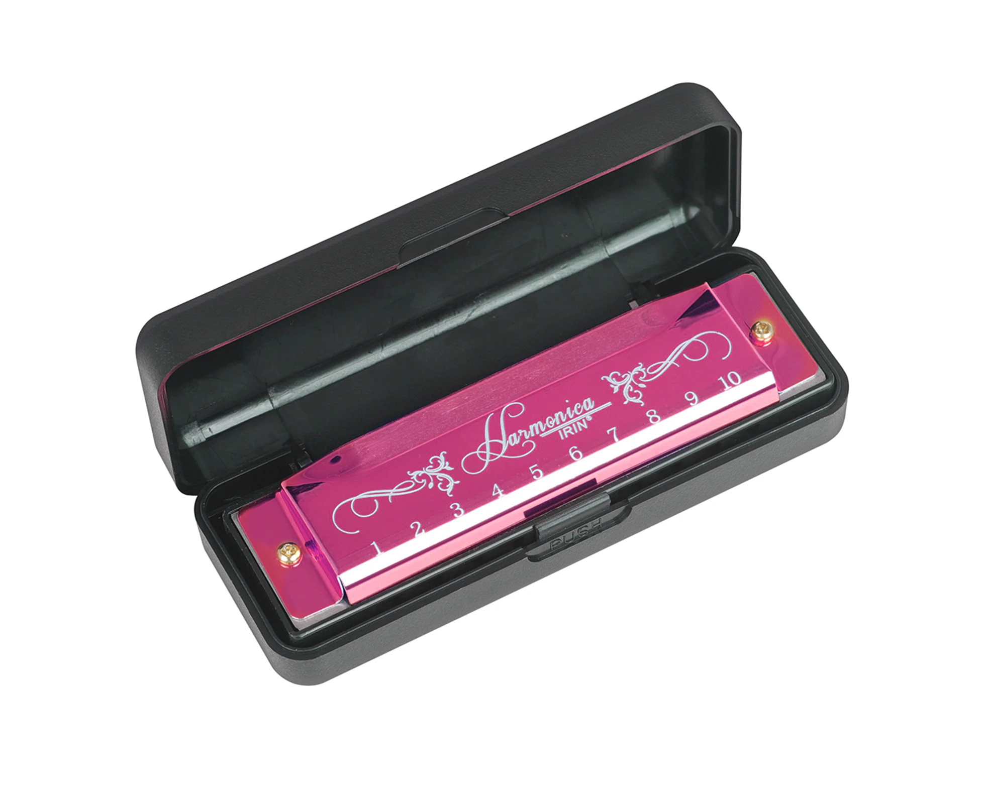 IRIN 10-Hole Harmonica Key of C 20-Tone Musical Gift with Storage Case for Beginner Student