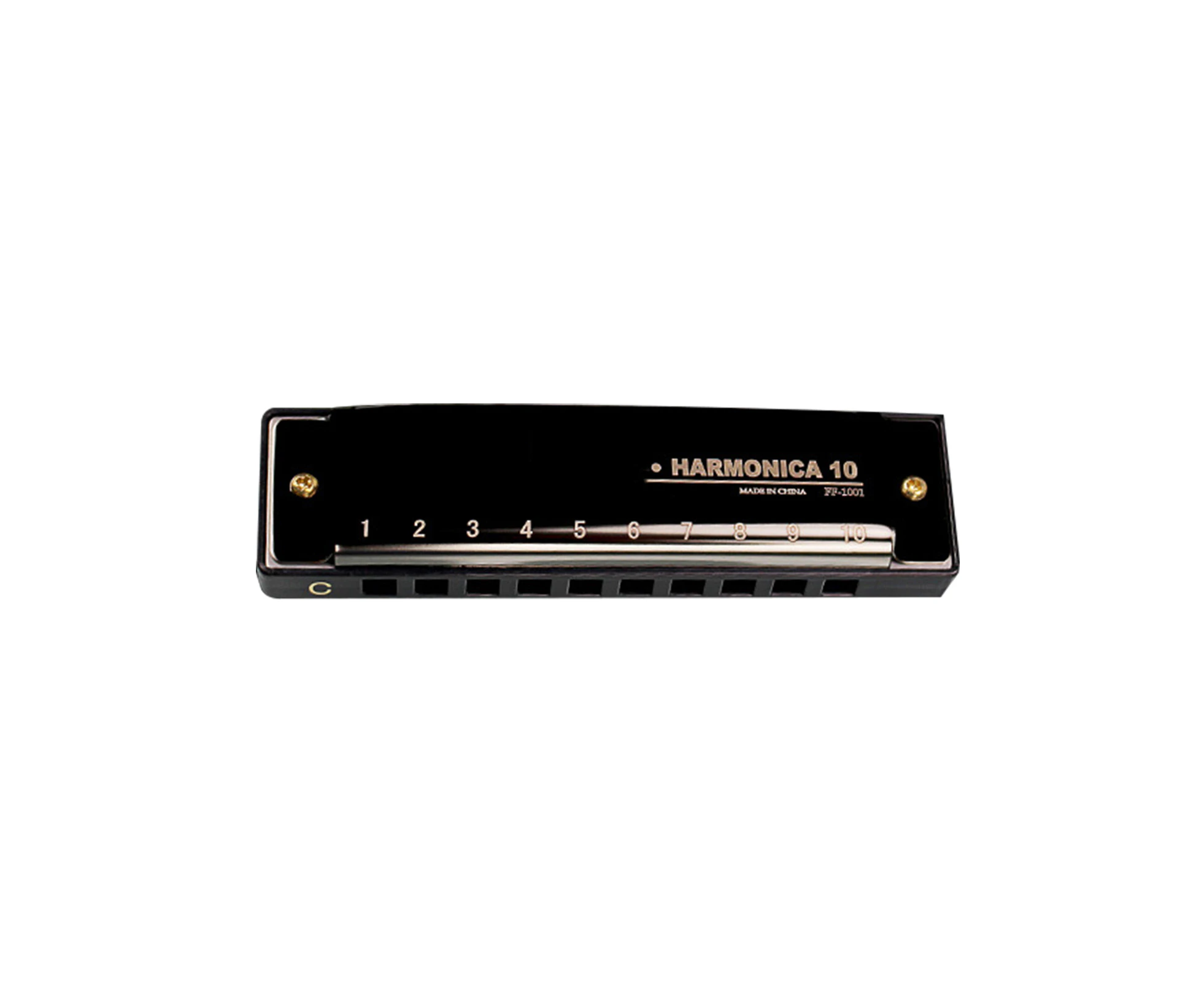 Harmonica Diatonic Blues Harmonica Key of C, 10 Holes 20 Tones Blues Harp Mouth Organ Harmonica Stainless Steel Shell For Kids s and Beginners