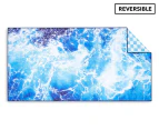 Morrissey Ocean Dusk Reversible Sand-Free Beach Towel - Blue