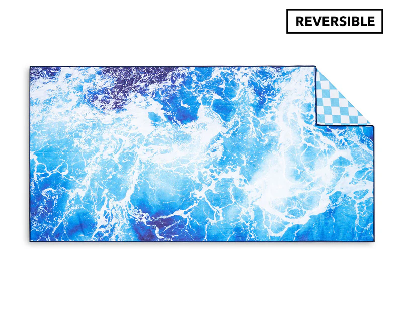 Morrissey Ocean Dusk Reversible Sand-Free Beach Towel - Blue