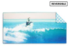 Morrissey Surfrider Reversible Sand-Free Beach Towel - Sea Green