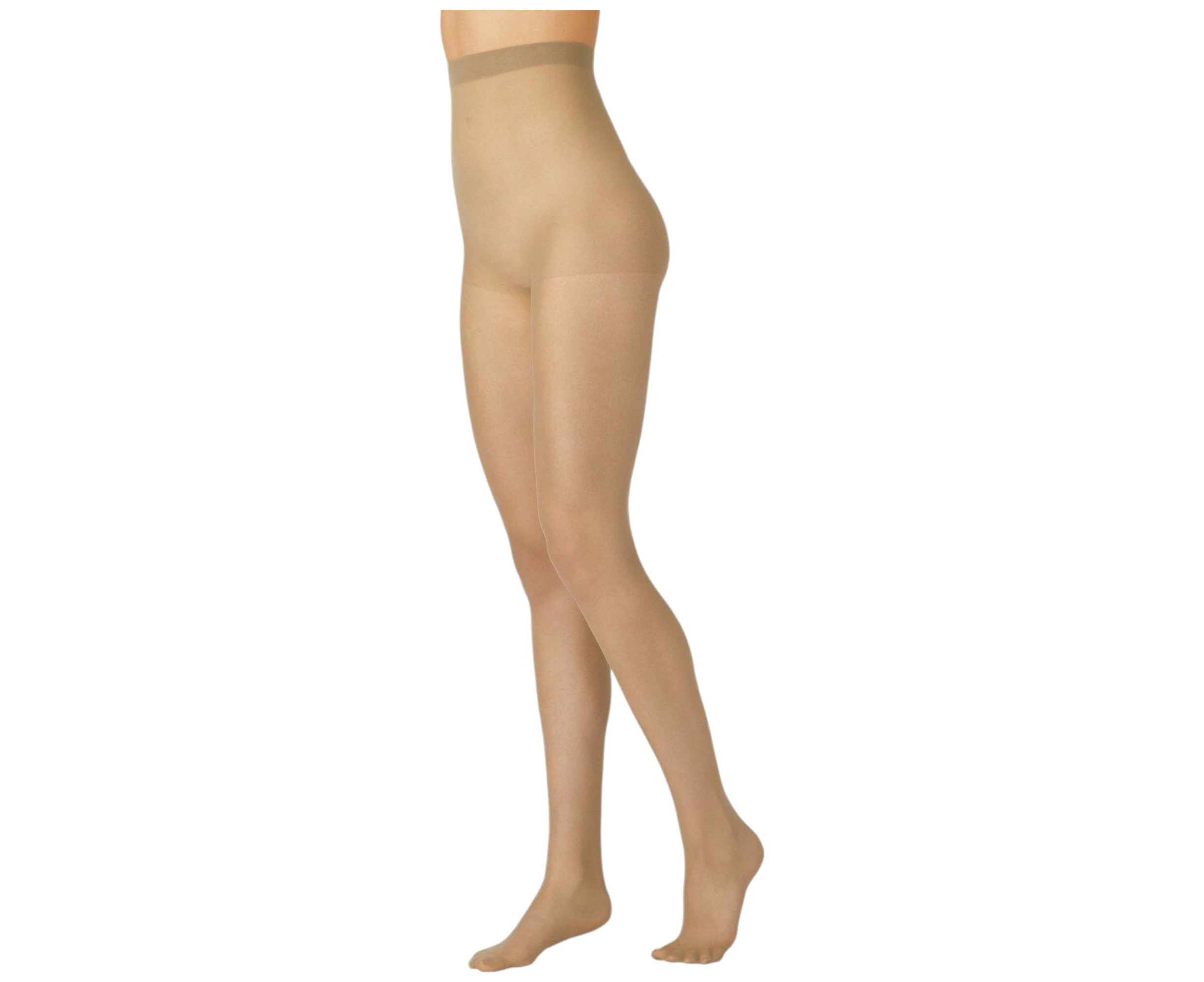 Women 2 x Razzamatazz Comfort Brief Sheers 15 Denier Natural Elastane/Nylon