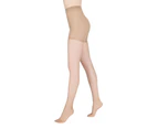 Women 10 x Razzamatazz Perfecting Sheer Slim 15 Denier Stocking Natural Cotton/Elastane/Nylon