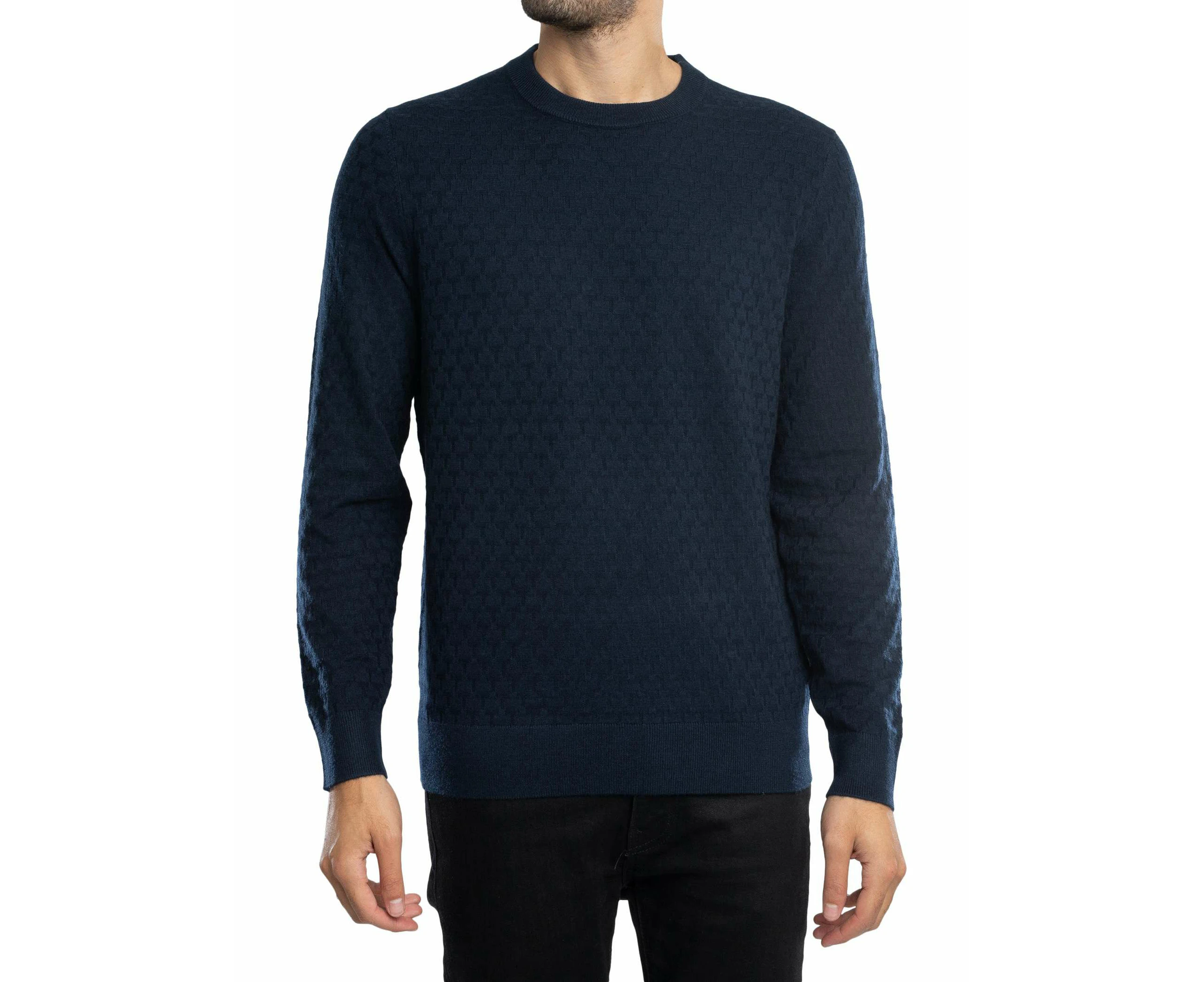 Ted Baker Men's Stitch Crew Knit - Blue