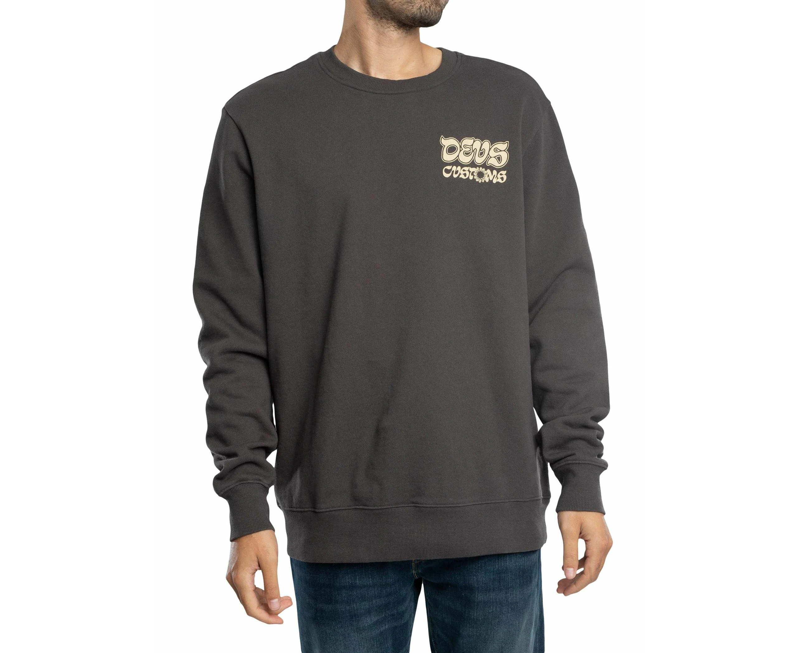 Deus Ex Machina Men's Rinse Wash Sweatshirt - Black