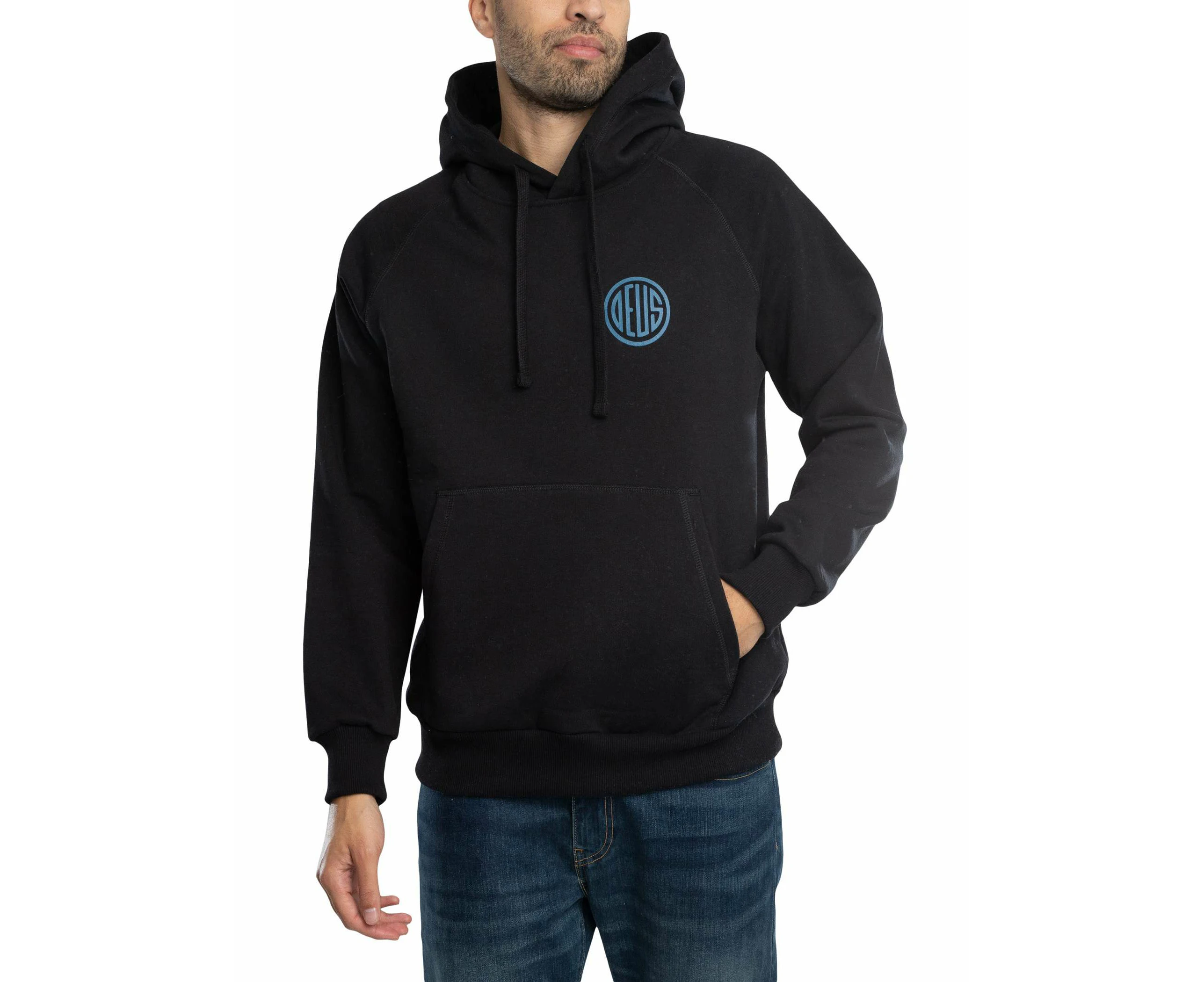 Deus Ex Machina Men's Pill Logo Pullover Hoodie - Black