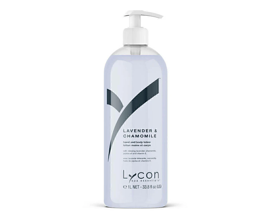 Lycon Lavender Chamomile Hand & Body Lotion Skin Care Waxing 1L 1000ml