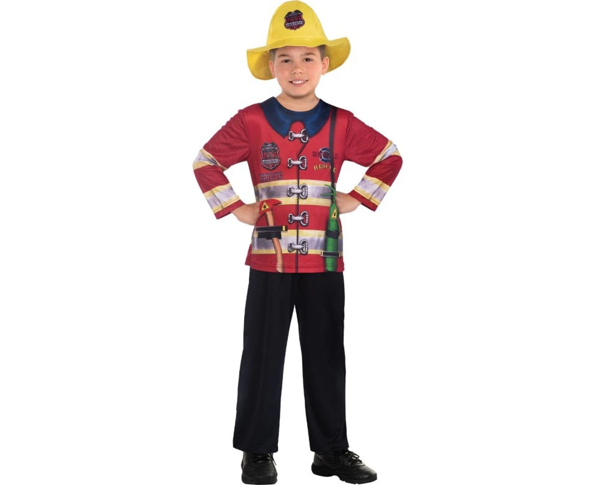 Fireman Sustainable Child Costume Size 3-4 Years