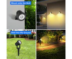 Solar Spot Lights LED Garden Outdoor Pathway Lawn Fence Lamp Spotlight Light