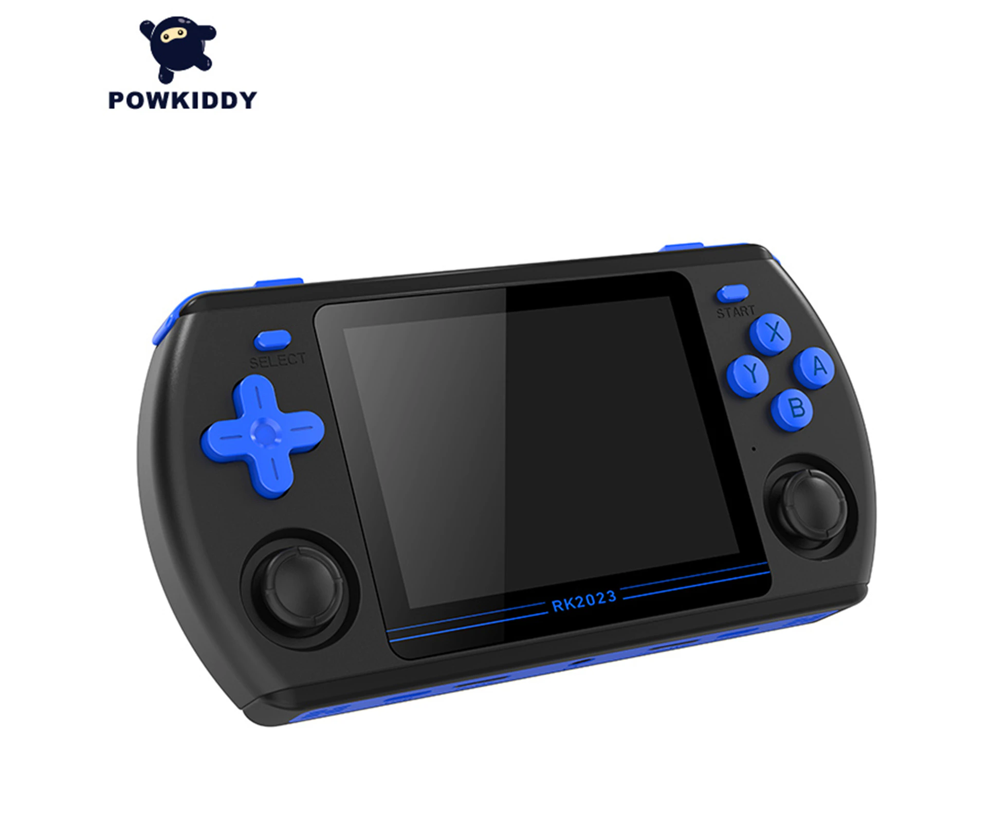 Portable RK2023 Handheld Game Console Open Source Game Player HD Video Output 3.5 Inch IPS Screen with Headphone Jack Single Player/Dual Player Gaming 16GB