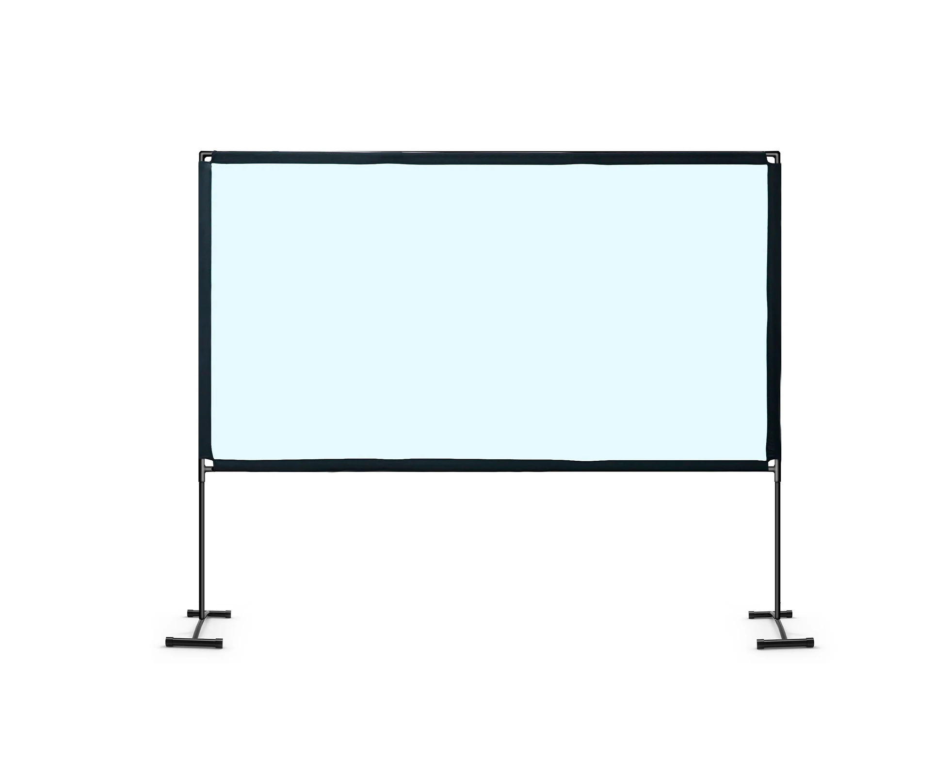 100-inch 16:9 Projector Screen Outdoor Bracket Projection Screen Folding Projecting Screen Home Theater for Home Office Outdoor Use