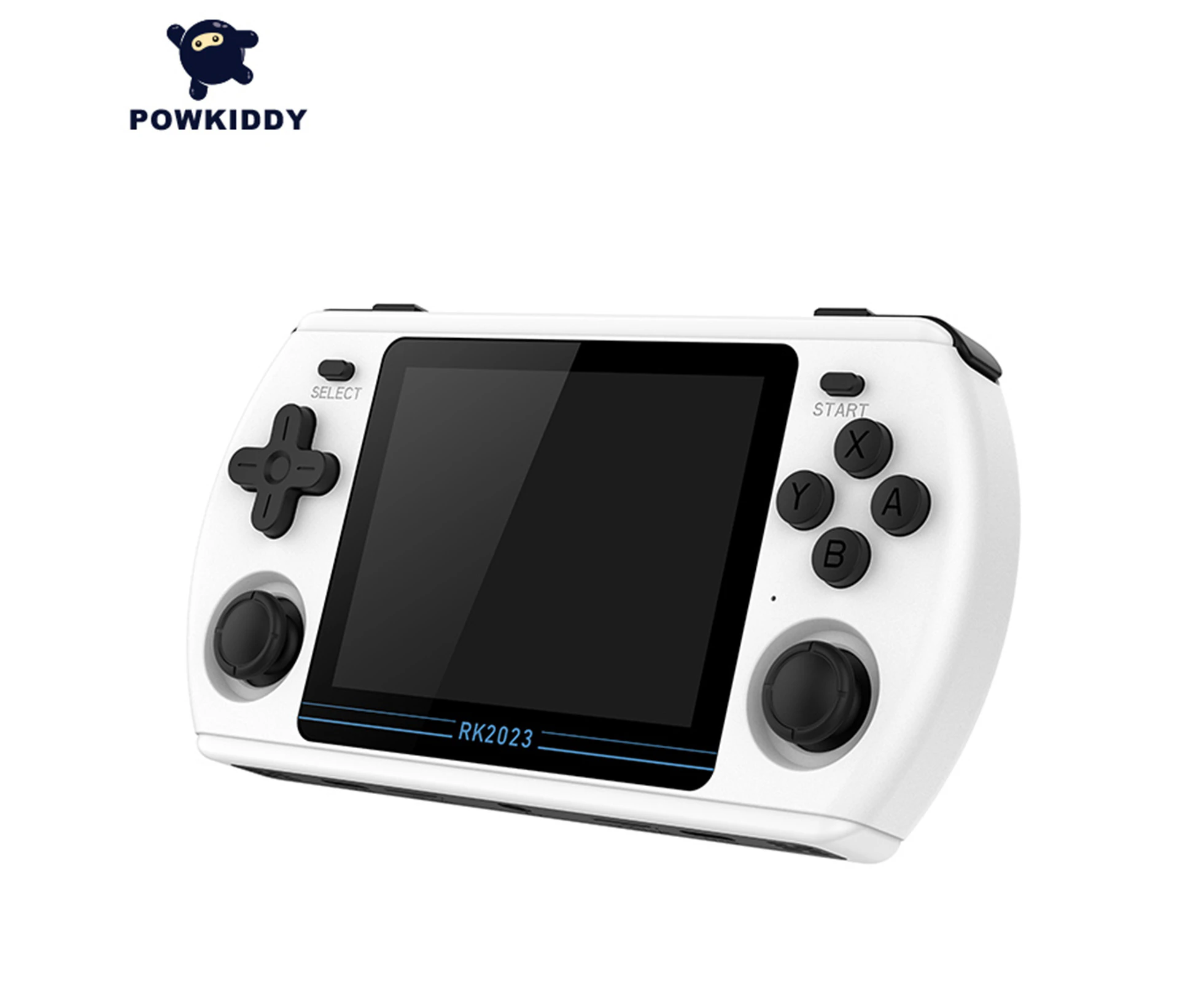 Portable RK2023 Handheld Game Console Open Source Game Player HD Video Output 3.5 Inch IPS Screen with Headphone Jack Single Player/Dual Player Gaming 16GB