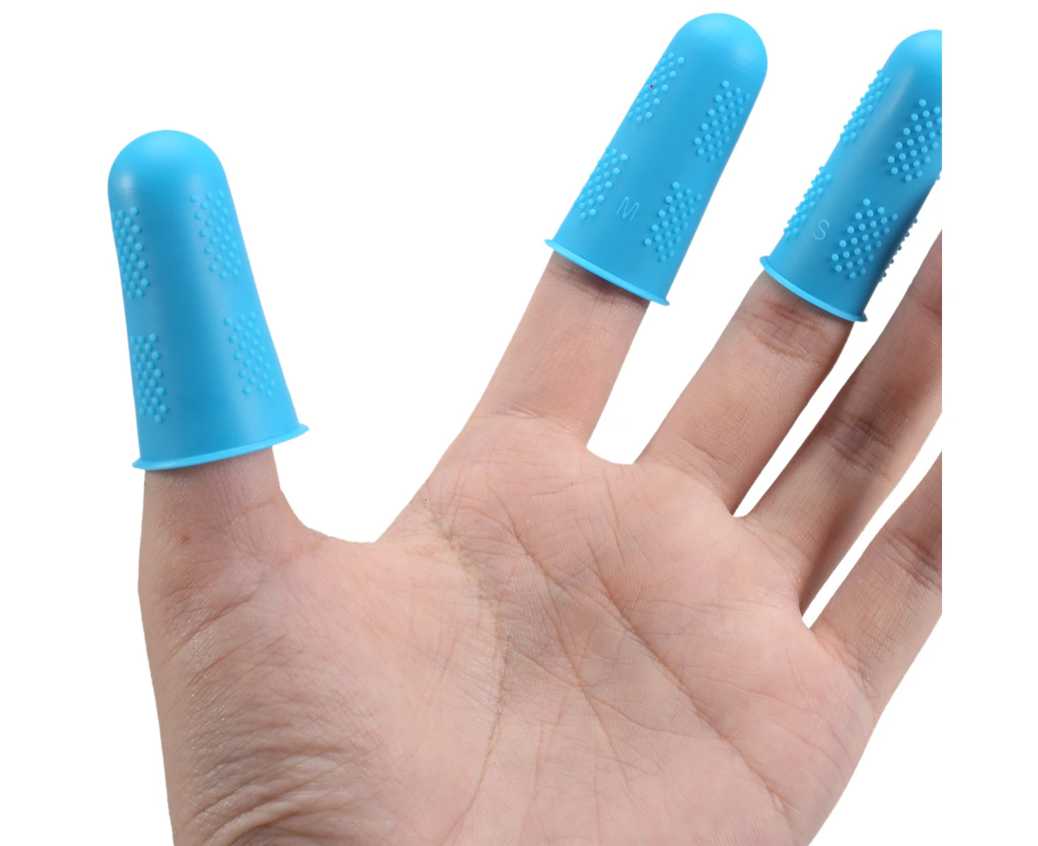 Silicone Finger Protectors,20 Pcs Finger Protector Hot Glue Tool Finger Caps Silicone Finger Guards,Non-Stick Finger Cover for Sewing,Wax,Resin, Scrapbooki