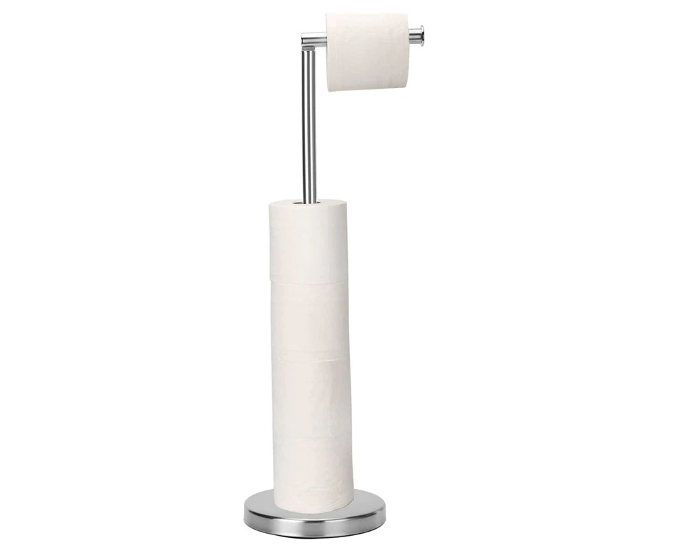 Toilet Paper Holder, Free Standing Toilet Paper Holder Stand with Reserve for 4 Spare Rolls, Sturdy Base