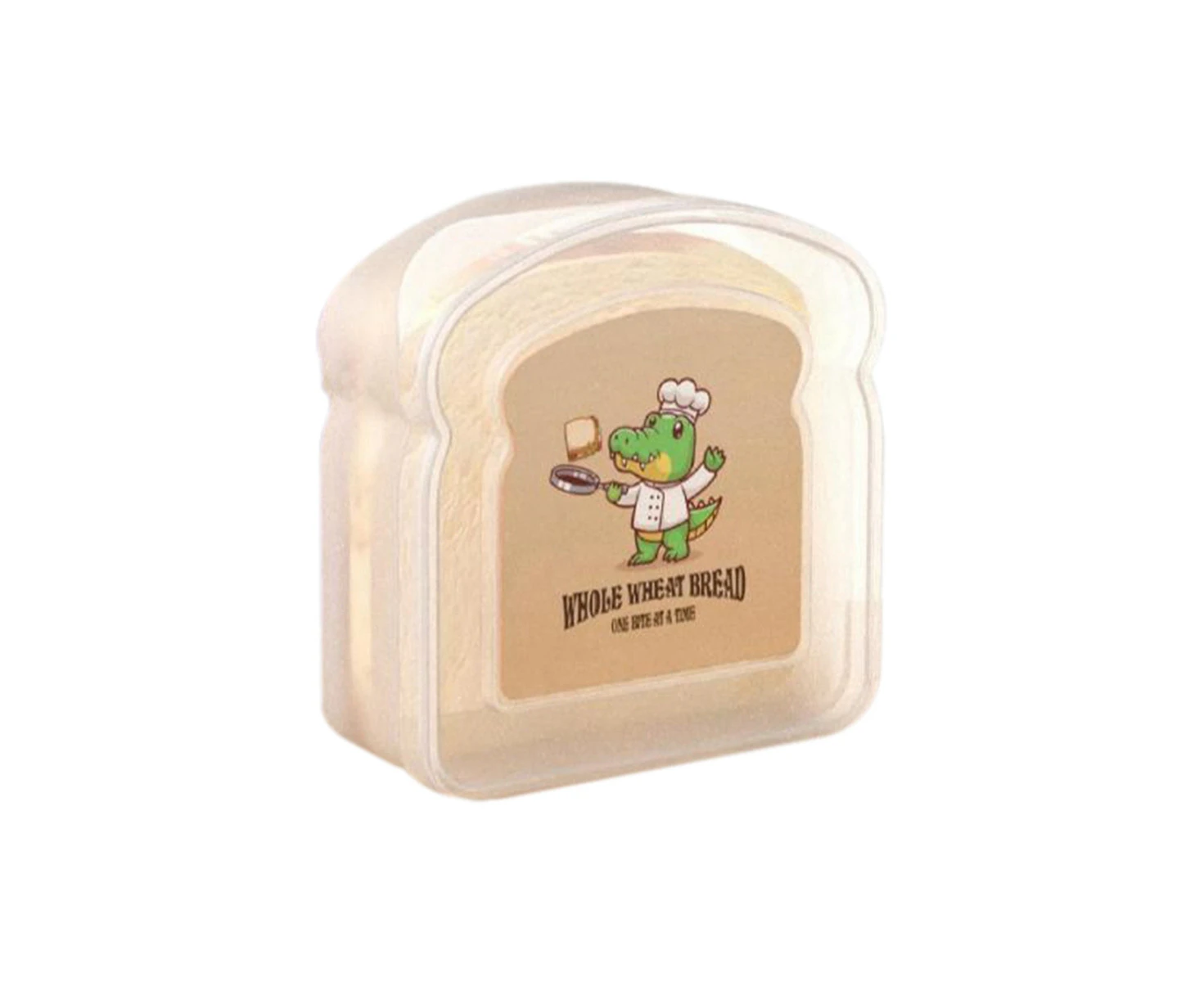 Reusable Sandwich Container Sealed Food Container Transparent Bread Box Food Portable Toast Sandwich Box B