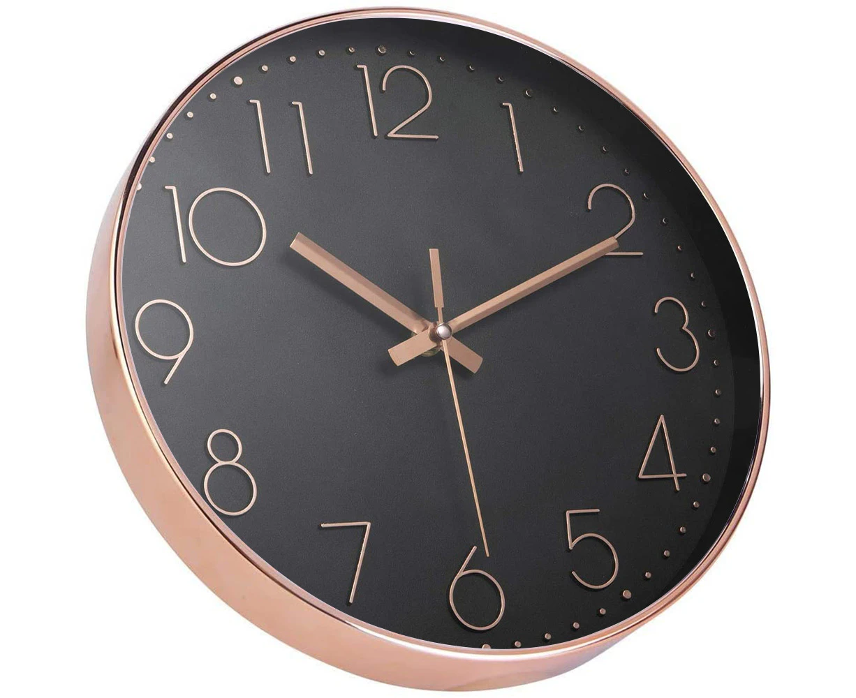 Wall Clock Silent Non Ticking Quality Quartz, Round Easy To Read For Home Office School Clock Plastic Silent Wall Clock