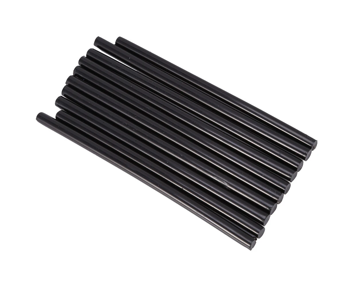 10pcs set 7 * 150mm Colorful Hot Melt Glue Adhesive Sticks for 20W Small Power Gun Black