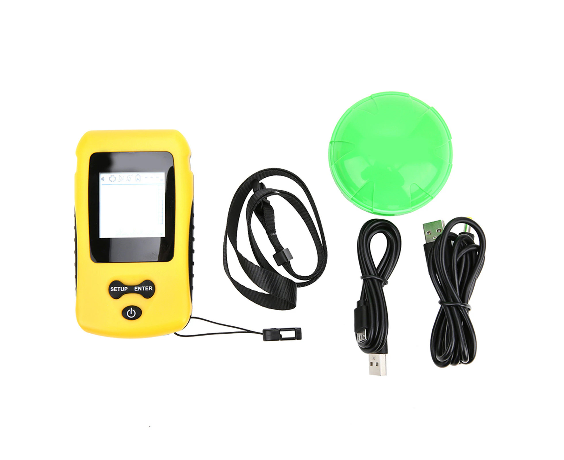 Wireless Fish Finder Sonar Sensor Depth Echo Sounder Fishing Tackle With Visual Display Screentl86