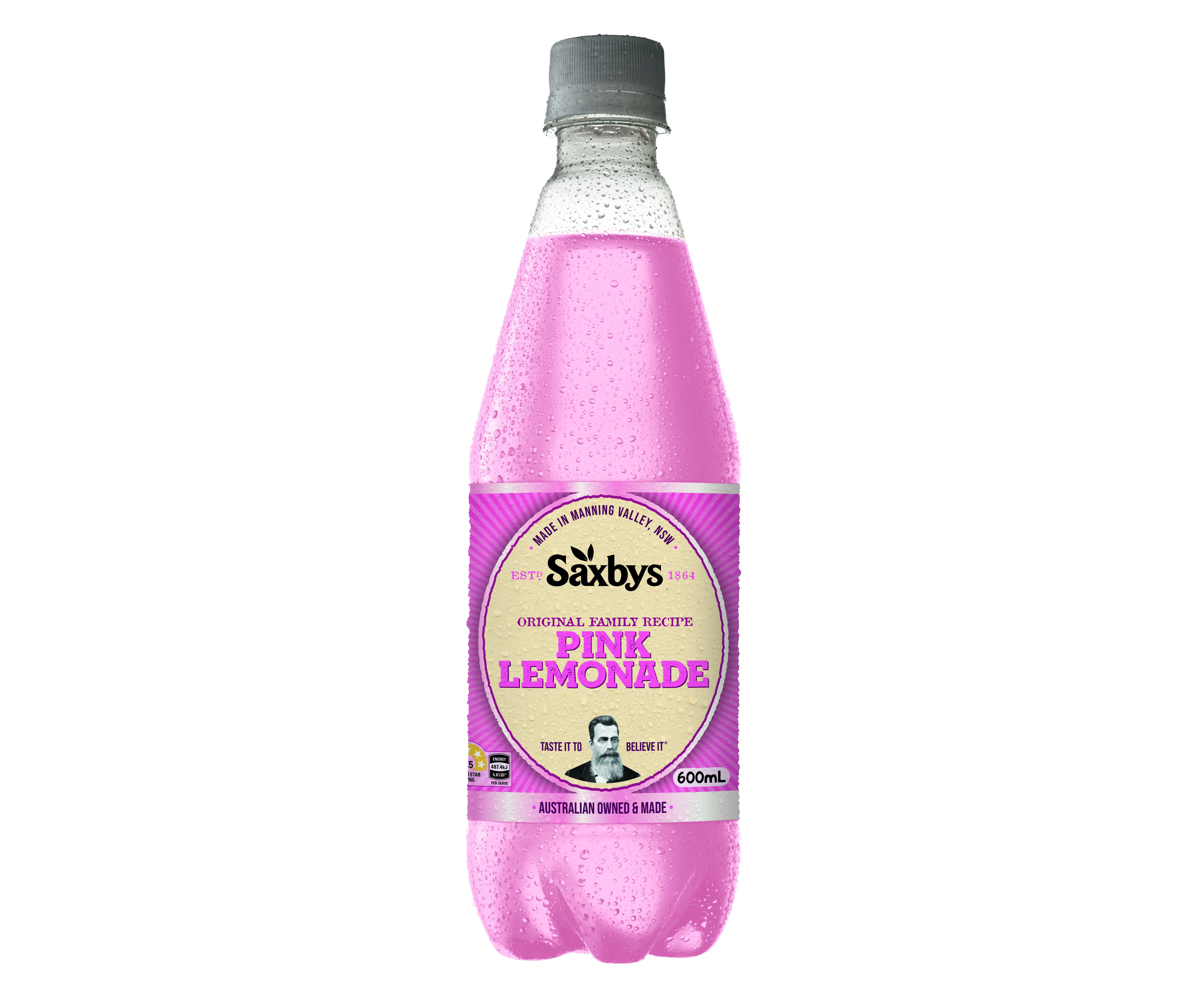 600ml Saxbys Pink Lemonade 15 Pack