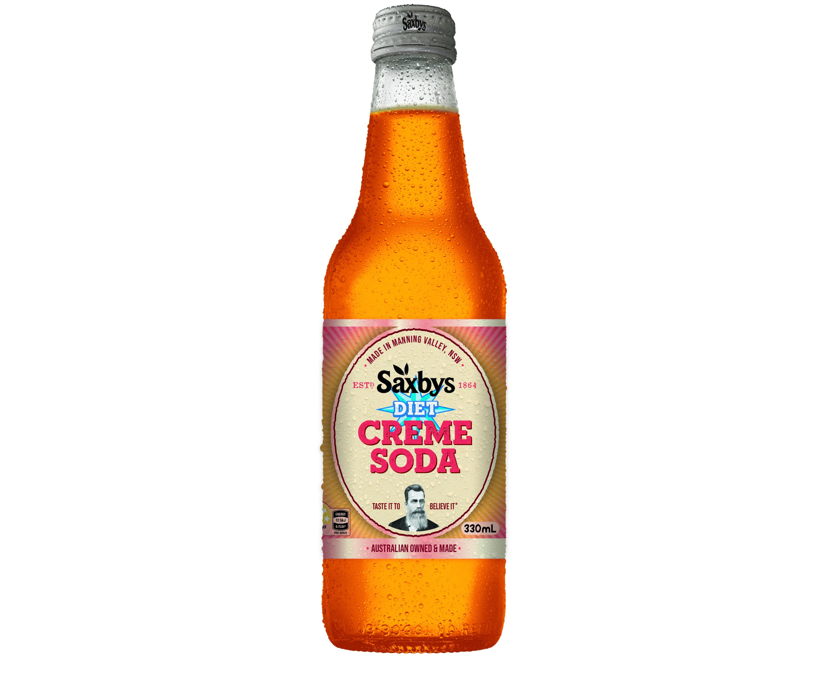 330ml Saxbys Diet Crème Soda 15 Pack