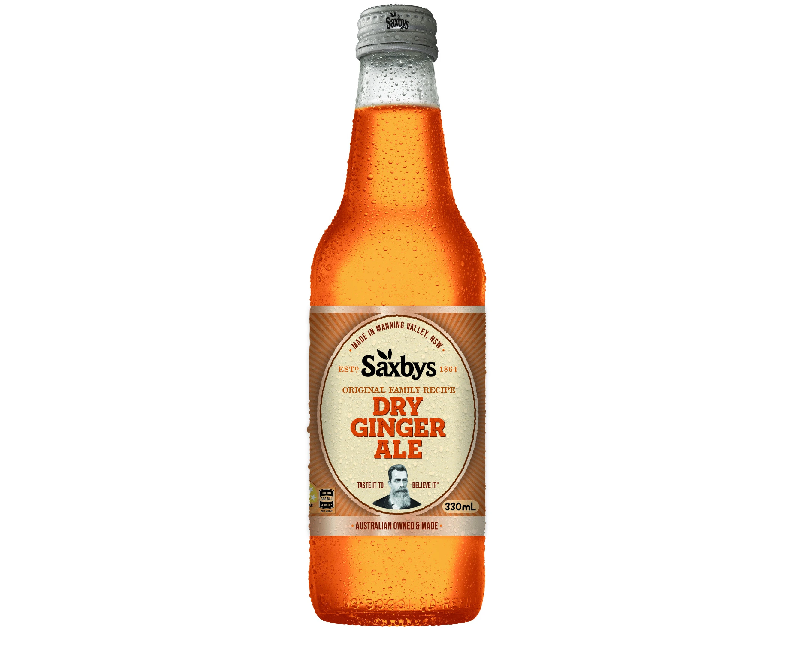 330ml Saxbys Dry Ginger Ale 15 Pack