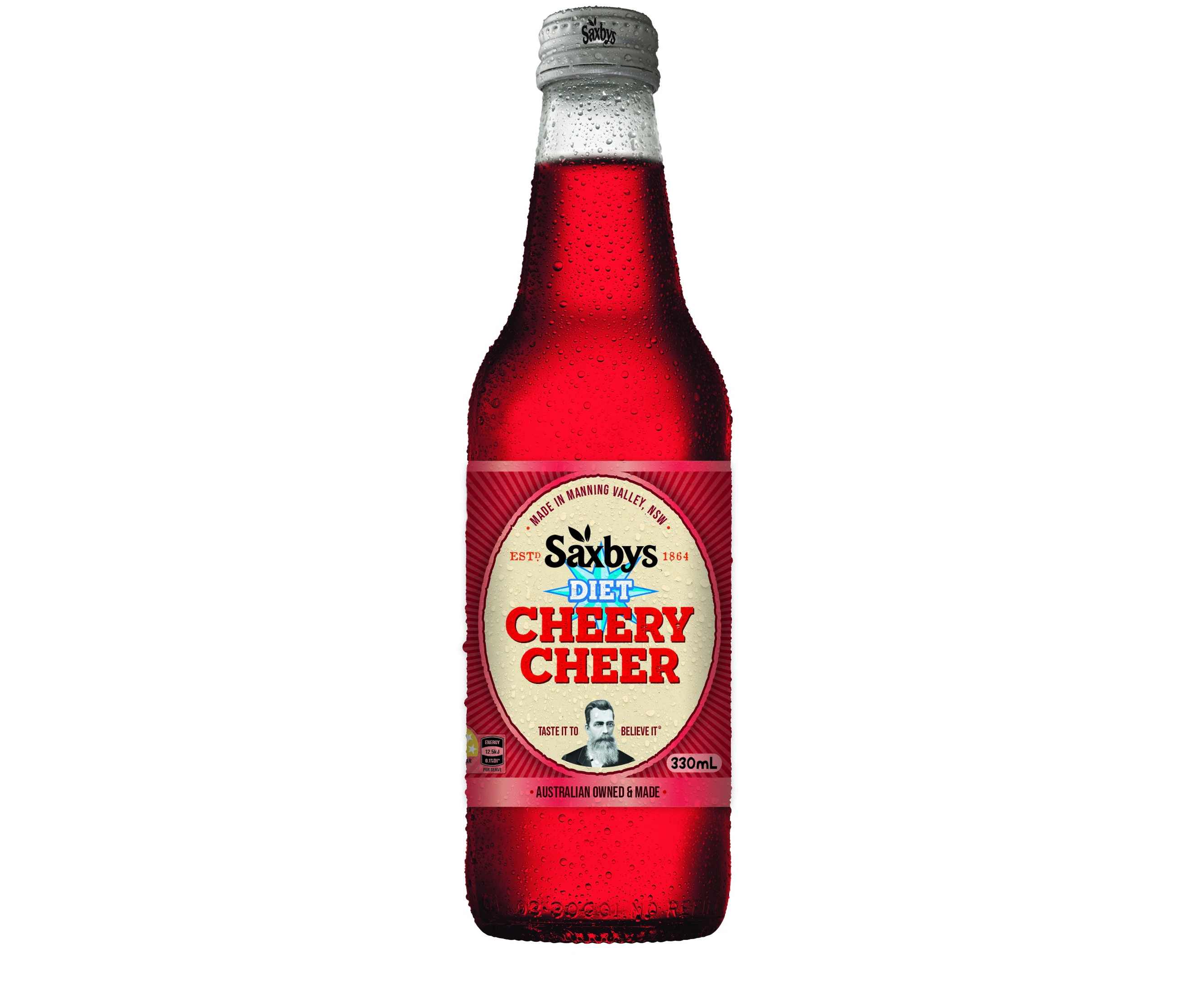 330ml Saxbys Diet Cheery Cheers 15 Pack