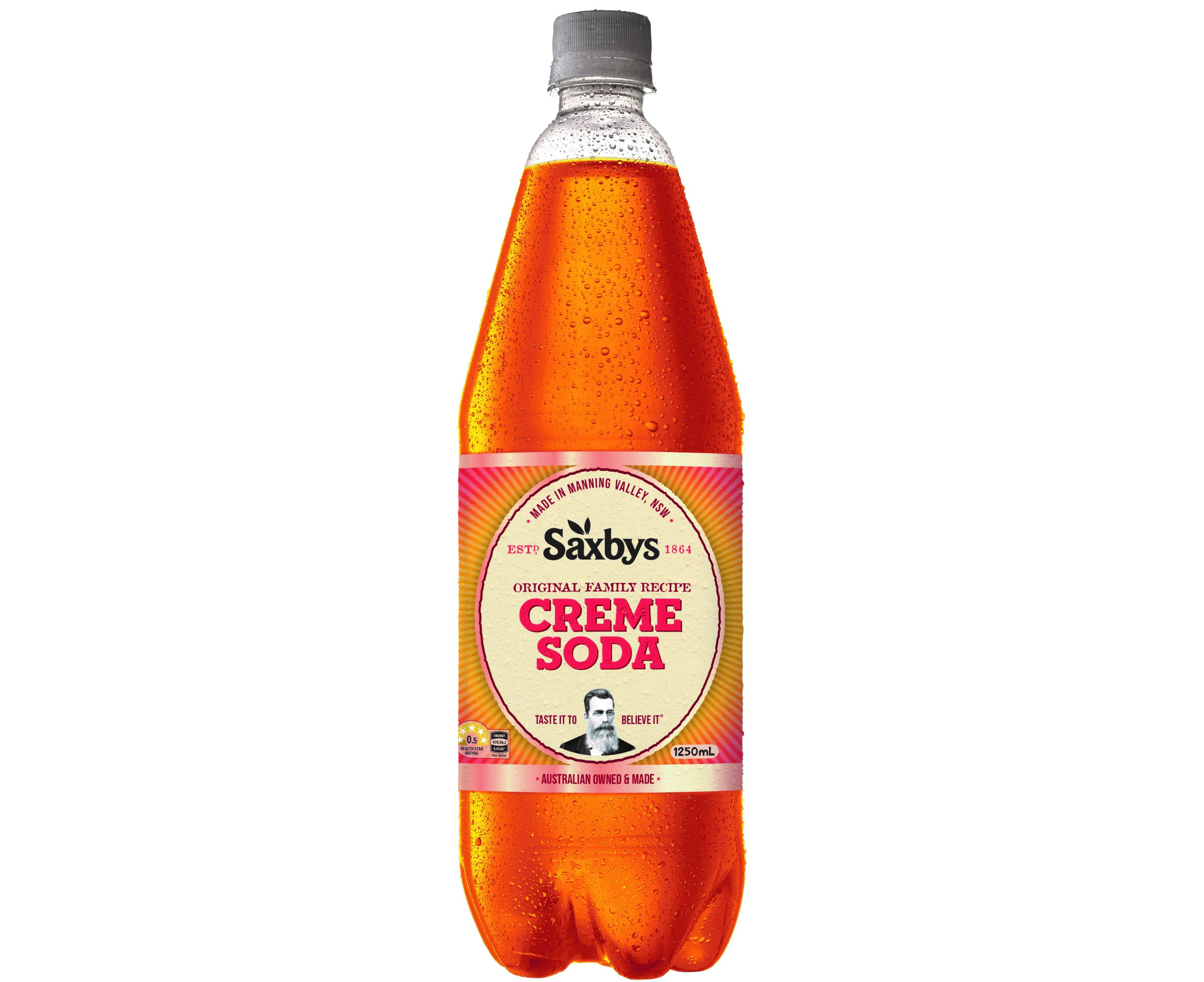 1.25l Saxbys Crème Soda 12 Pack