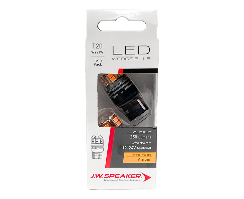 JW Speaker LED WY21W T20 7440 Amber Indicator Bulb