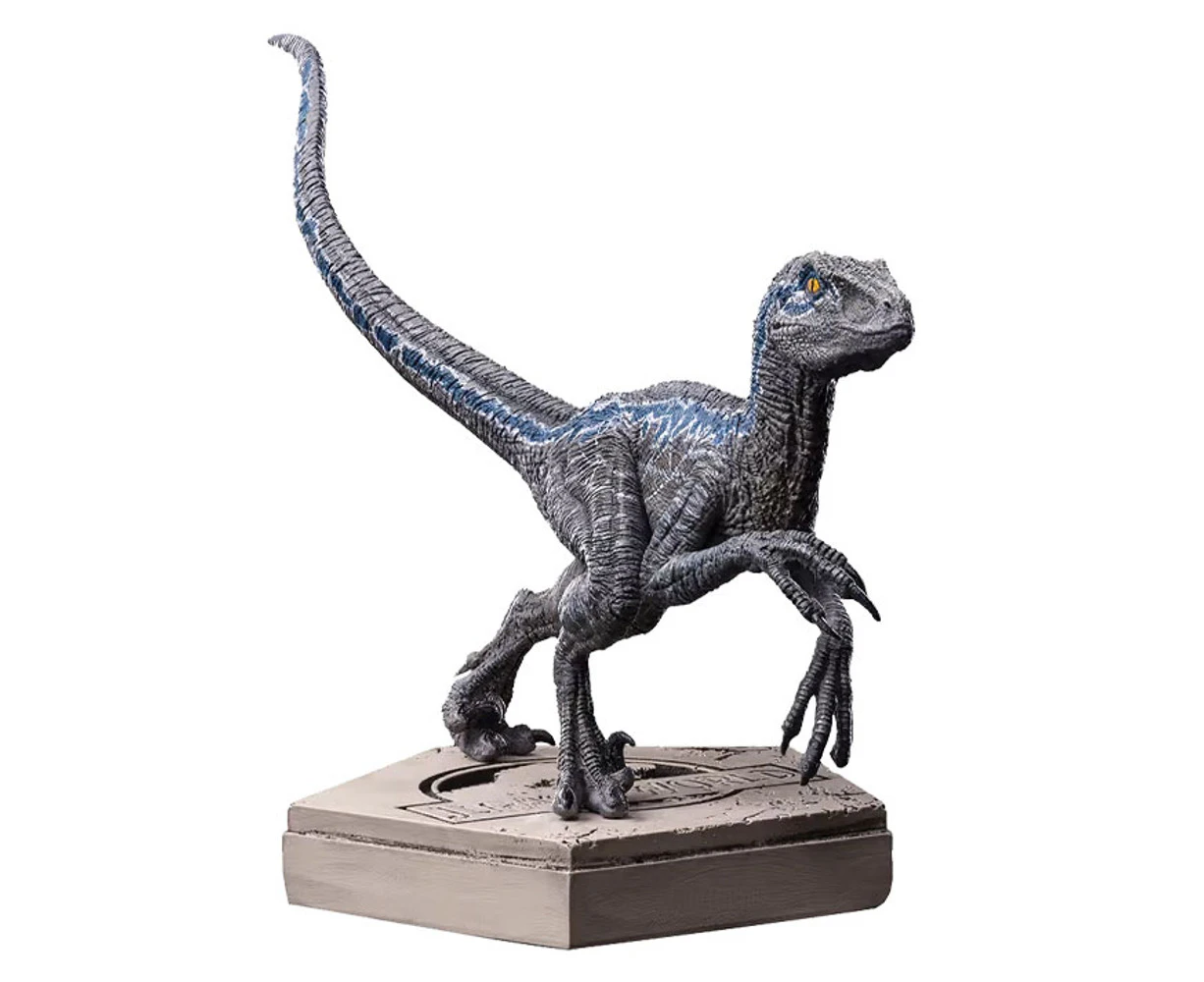 Jurassic World Velociraptor Blue Icons Statue