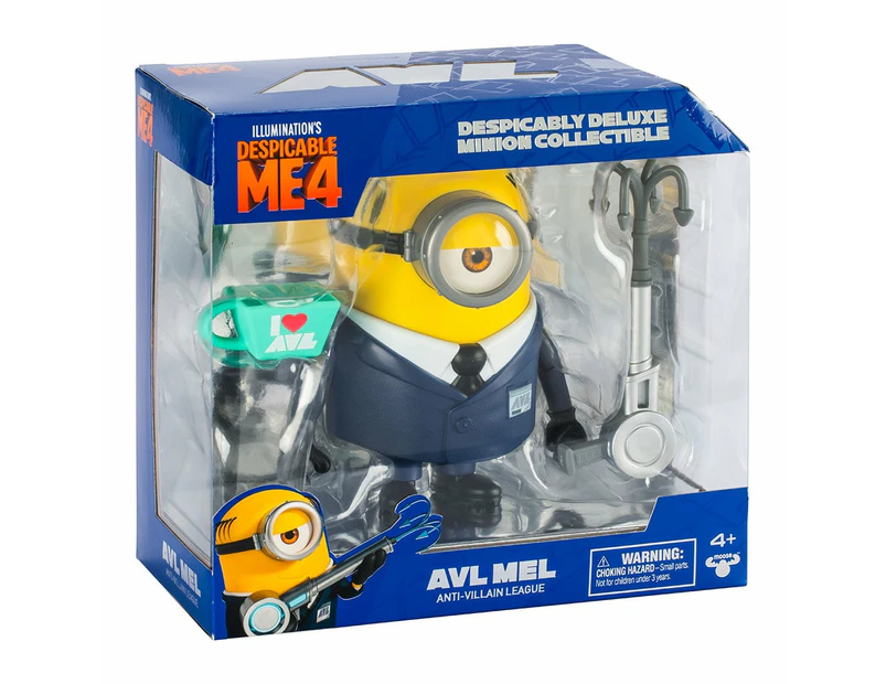 Despicable Me 4 AVL Mel Despicably Deluxe Minion Collectible Figure