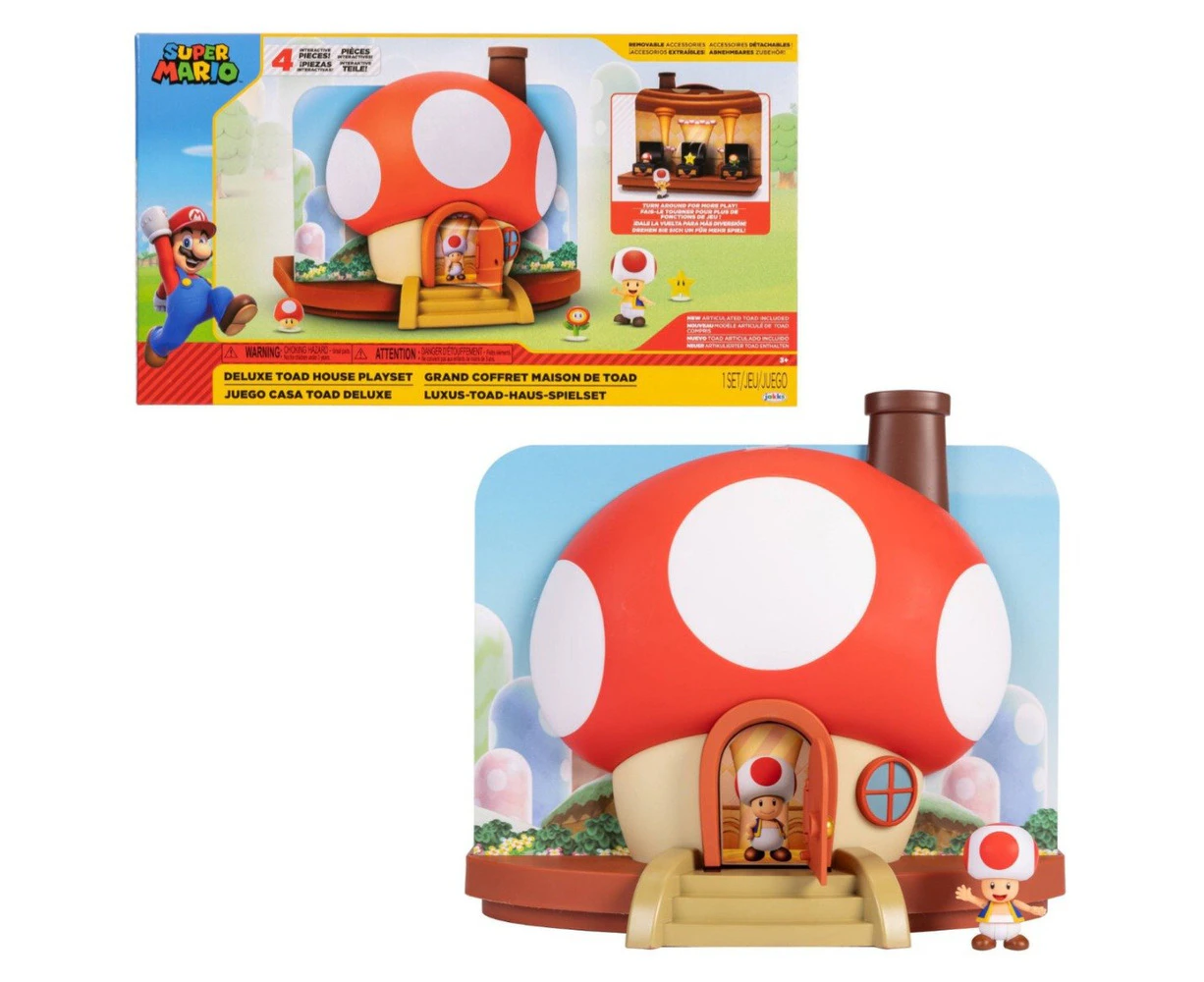 Nintendo Super Mario Toad House 2.5 Inch Deluxe Playset