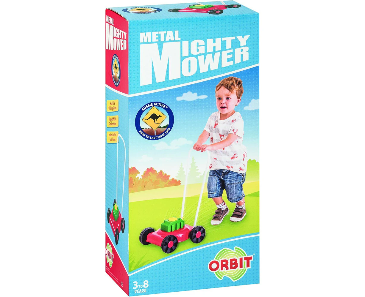 Orbit Metal Mighty Mower Kids/Childrens Pretend Imaginative Play Toy 3+